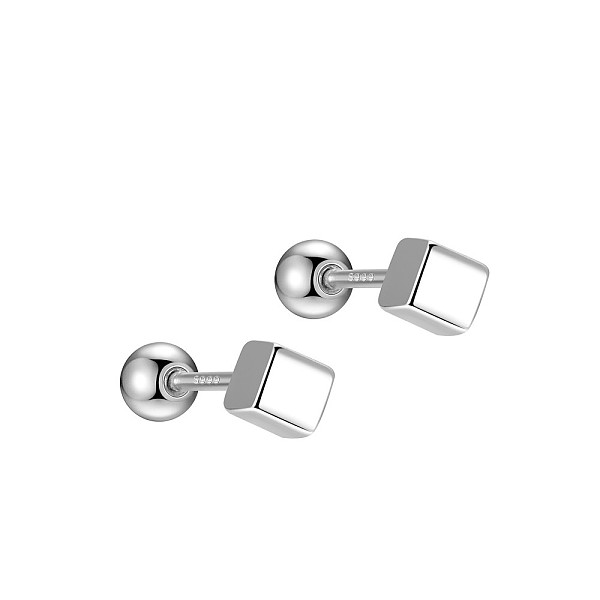 PandaHall Cube Rhodium Plated 999 Sterling Silver Earlobe Plugs for Women, Round Screw Back Earrings with 999 Stamp, Platinum, 3x3mm...
PandaHall Cube Rhodium Plated 999 Sterling Silver Earlobe Plugs for Women, Round Screw Back Earrings with 999 Stamp, Platinum, 3x3mm...