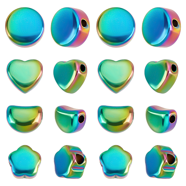 PandaHall DICOSMETIC Rack Plating Rainbow Color 304 Stainless Steel Beads, Cadmium Free & Nickel Free & Lead Free, Mixed Shapes...
PandaHall DICOSMETIC Rack Plating Rainbow Color 304 Stainless Steel Beads, Cadmium Free & Nickel Free & Lead Free, Mixed Shapes...