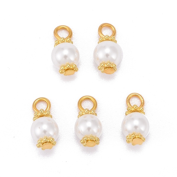 PandaHall Eco-Friendly Dyed Glass Pearl Pendants, with Alloy Daisy Spacer Beads and Iron Flat Head Pins, White, 12.5x6mm, Hole: 2.5mm...
PandaHall Eco-Friendly Dyed Glass Pearl Pendants, with Alloy Daisy Spacer Beads and Iron Flat Head Pins, White, 12.5x6mm, Hole: 2.5mm...