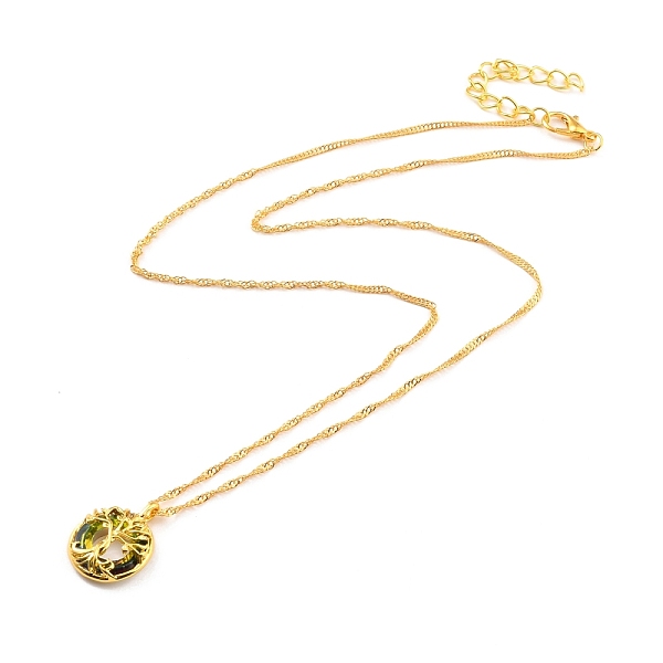 PandaHall Tree of Life Donut Pendant Necklace for Women, Golden, Green, 19.69 inch(50cm) Glass Green
PandaHall Tree of Life Donut Pendant Necklace for Women, Golden, Green, 19.69 inch(50cm) Glass Green