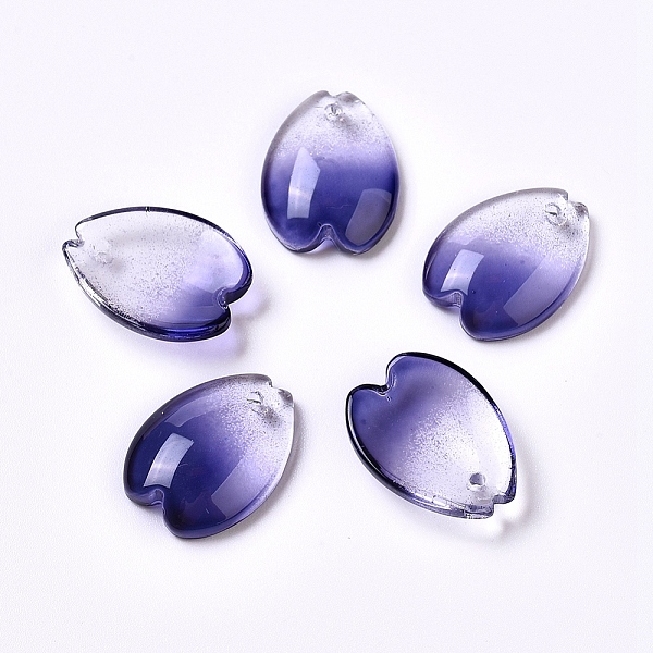 PandaHall Two Tone Handmade Lampwork Pendants, for Jewelry Making, Petal, Indigo, 15.5x11.5x4mm, Hole: 1.2mm Lampwork Flower Purple
PandaHall Two Tone Handmade Lampwork Pendants, for Jewelry Making, Petal, Indigo, 15.5x11.5x4mm, Hole: 1.2mm Lampwork Flower Purple