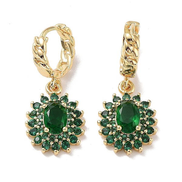 PandaHall Real 18K Gold Plated Brass Dangle Hoop Earrings, with Cubic Zirconia and Glass, Oval, Green, 29.5x12.5mm Cubic Zirconia Oval Green
PandaHall Real 18K Gold Plated Brass Dangle Hoop Earrings, with Cubic Zirconia and Glass, Oval, Green, 29.5x12.5mm Cubic Zirconia Oval Green