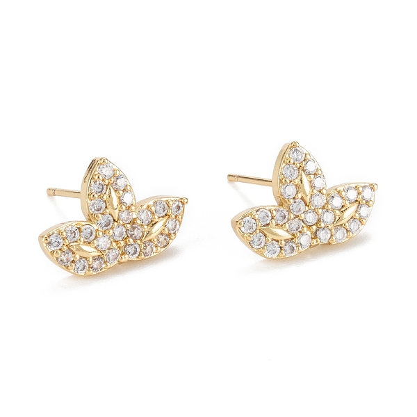 PandaHall Leaf Sparkling Cubic Zirconia Stud Earrings for Girl Women, Lead Free & Nickel Free & Cadmium Free, Brass Micro Pave Cubic...
PandaHall Leaf Sparkling Cubic Zirconia Stud Earrings for Girl Women, Lead Free & Nickel Free & Cadmium Free, Brass Micro Pave Cubic...