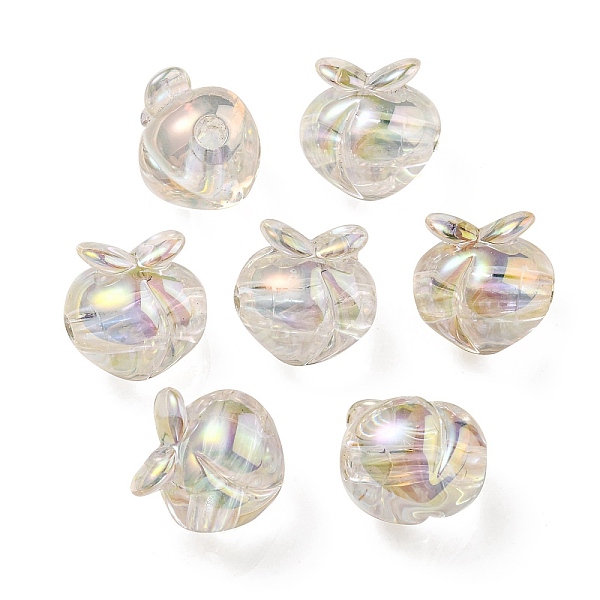 PandaHall UV Plating Rainbow Iridescent Acrylic Beads, Two Tone Bead in Bead, Peach, Clear AB, 18x17.5x16mm, Hole: 3.5mm Acrylic Fruit White
PandaHall UV Plating Rainbow Iridescent Acrylic Beads, Two Tone Bead in Bead, Peach, Clear AB, 18x17.5x16mm, Hole: 3.5mm Acrylic Fruit White
