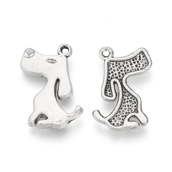 PandaHall Tibetan Style Alloy Puppy Pendants, Dog Charms, Cadmium Free & Lead Free, Antique Silver, 21x13x2mm, Hole: 1.5mm, about...
PandaHall Tibetan Style Alloy Puppy Pendants, Dog Charms, Cadmium Free & Lead Free, Antique Silver, 21x13x2mm, Hole: 1.5mm, about...