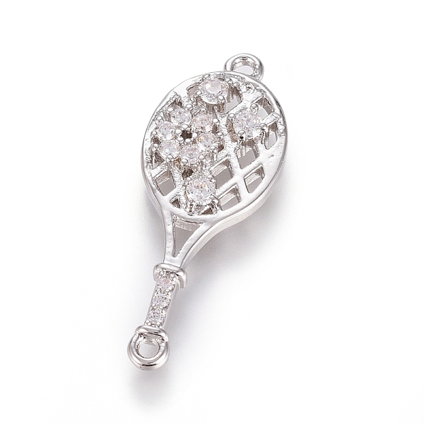 PandaHall Sport Theme, Brass Micro Pave Cubic Zirconia Links, Long-Lasting Plated, Tennis Racket, Clear, Real Platinum Plated, 24x9x2mm...
PandaHall Sport Theme, Brass Micro Pave Cubic Zirconia Links, Long-Lasting Plated, Tennis Racket, Clear, Real Platinum Plated, 24x9x2mm...
