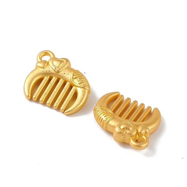 PandaHall Alloy Charms, Comb with Heart Charm, Golden, 12x14x4mm, Hole: 1.5mm Alloy
PandaHall Alloy Charms, Comb with Heart Charm, Golden, 12x14x4mm, Hole: 1.5mm Alloy