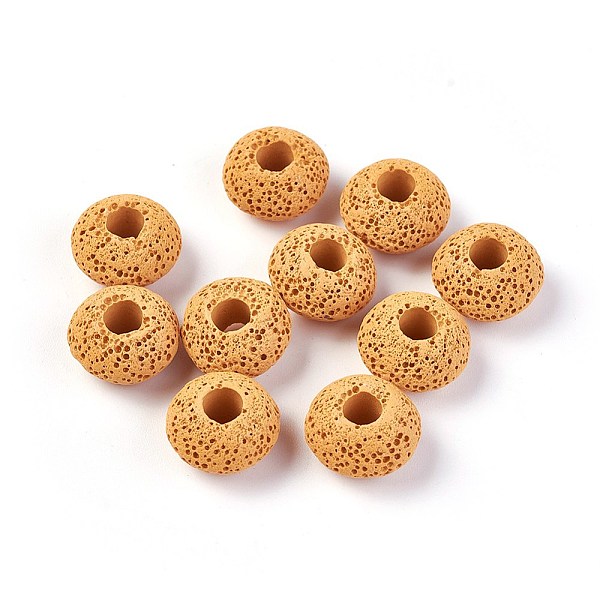 PandaHall Natural Lava Rock Beads, Dyed, Rondelle, Yellow, 15.5~16x9.7~10mm, Hole: 5~5.4mm Lava Rock Rondelle Yellow
PandaHall Natural Lava Rock Beads, Dyed, Rondelle, Yellow, 15.5~16x9.7~10mm, Hole: 5~5.4mm Lava Rock Rondelle Yellow