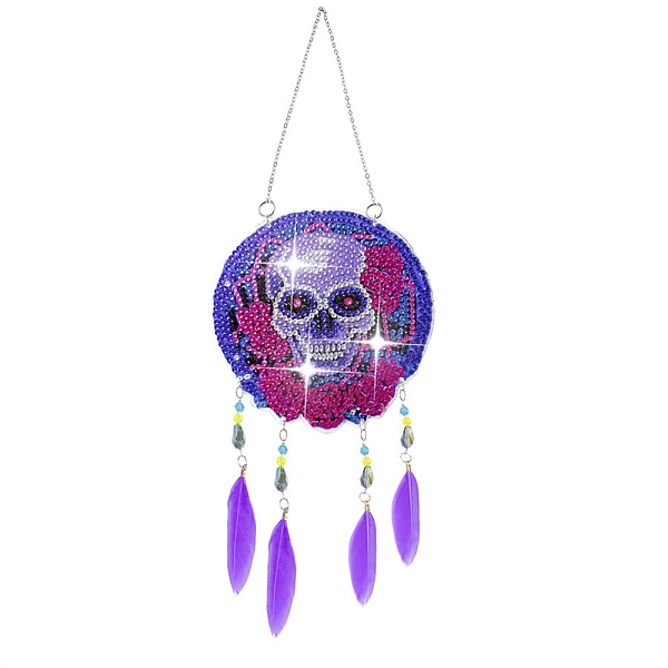 PandaHall DIY Diamond Painting Hanging Pendants Decoraation Kits, Resin Rhinestones, Skull, 300x120mm Acrylic Skull
PandaHall DIY Diamond Painting Hanging Pendants Decoraation Kits, Resin Rhinestones, Skull, 300x120mm Acrylic Skull