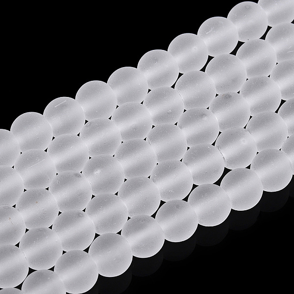 PandaHall Transparent Glass Beads Strands, Frosted, Round, Clear, 4~4.5mm, Hole: 0.8mm, about 97~99pcs/strand, 14.76 inch~14.96 inch...
PandaHall Transparent Glass Beads Strands, Frosted, Round, Clear, 4~4.5mm, Hole: 0.8mm, about 97~99pcs/strand, 14.76 inch~14.96 inch...