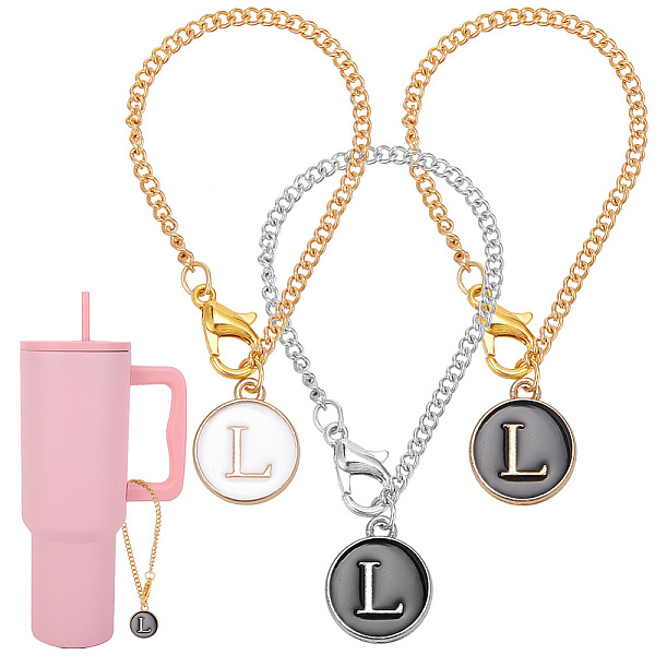 PandaHall Flat Round with Letter Alloy Enamel Wine Glass Charms, with Iron Twisted Chains and Zinc Alloy Lobster Claw Clasps, Letter L..., Multicolor
PandaHall Flat Round with Letter Alloy Enamel Wine Glass Charms, with Iron Twisted Chains and Zinc Alloy Lobster Claw Clasps, Letter L..., Multicolor