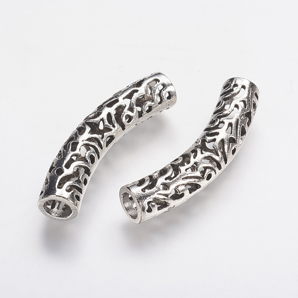 PandaHall Tibetan Style Alloy European Beads, Hollow Tube, Antique Silver, 37.5x7.5mm, Hole: 5mm Alloy Tube
PandaHall Tibetan Style Alloy European Beads, Hollow Tube, Antique Silver, 37.5x7.5mm, Hole: 5mm Alloy Tube