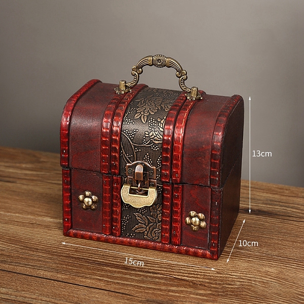 PandaHall Wood Jewelry Box, with Front Clasp, for Arts Hobbies and Home Storage, Rectangle, Dark Red, 10x15x13cm Wood Rectangle
PandaHall Wood Jewelry Box, with Front Clasp, for Arts Hobbies and Home Storage, Rectangle, Dark Red, 10x15x13cm Wood Rectangle