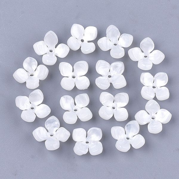 PandaHall Cellulose Acetate(Resin) Bead Caps, 4-Petal, Flower, White, 14x14x6mm, Hole: 1.2mm Cellulose Acetate White
PandaHall Cellulose Acetate(Resin) Bead Caps, 4-Petal, Flower, White, 14x14x6mm, Hole: 1.2mm Cellulose Acetate White