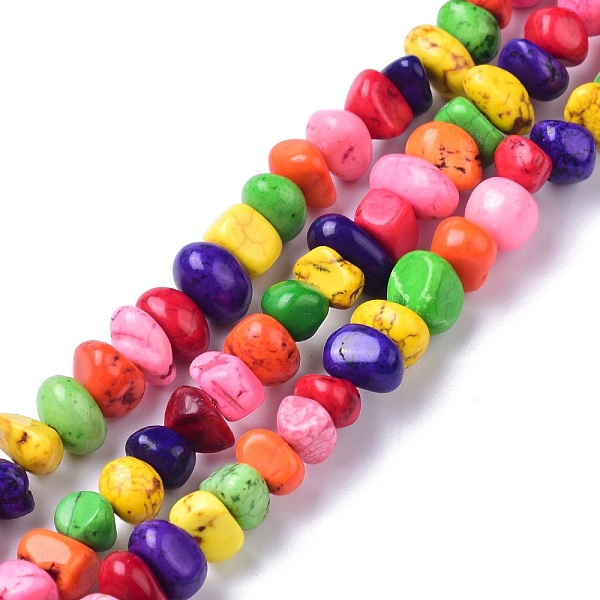 PandaHall Natural Magnesite Beads Strands, Dyed, Chip, Colorful, 6~10x6~10x3~4mm, Hole: 0.5~0.7mm, 15.55''~16.54''(39.5~42cm) Magnesite Chip
PandaHall Natural Magnesite Beads Strands, Dyed, Chip, Colorful, 6~10x6~10x3~4mm, Hole: 0.5~0.7mm, 15.55''~16.54''(39.5~42cm) Magnesite Chip