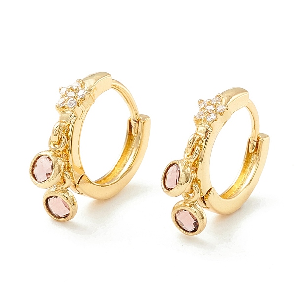 PandaHall Star Cubic Zirconia Hoop Earrings with Flat Round Drop, Brass Jewelry for Women, Cadmium Free & Nickel Free & Lead Free, Real 18K...
PandaHall Star Cubic Zirconia Hoop Earrings with Flat Round Drop, Brass Jewelry for Women, Cadmium Free & Nickel Free & Lead Free, Real 18K...
