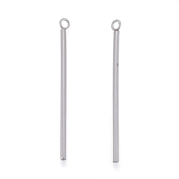 PandaHall 201 Stainless Steel Pendants, Column/Bar, Stainless Steel Color, 37.5x1.5mm, Hole: 1.8mm 201 Stainless Steel Column
PandaHall 201 Stainless Steel Pendants, Column/Bar, Stainless Steel Color, 37.5x1.5mm, Hole: 1.8mm 201 Stainless Steel Column