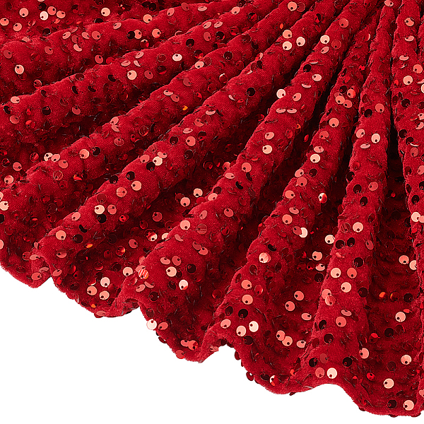 PandaHall Stretch Sequin Polyester Fabric, for Dress Performance Stage, Rectangle, Dark Red, 125~150x0.5cm Polyester Rectangle
PandaHall Stretch Sequin Polyester Fabric, for Dress Performance Stage, Rectangle, Dark Red, 125~150x0.5cm Polyester Rectangle