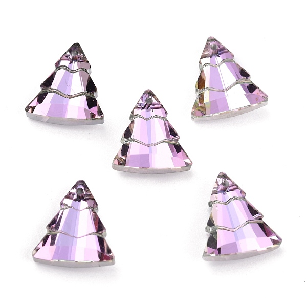 PandaHall Glass Rhinestone Pendants, Christmas Tree, Vitrail Light, 15x13.5x5mm, Hole: 1.2mm Glass Tree Purple
PandaHall Glass Rhinestone Pendants, Christmas Tree, Vitrail Light, 15x13.5x5mm, Hole: 1.2mm Glass Tree Purple