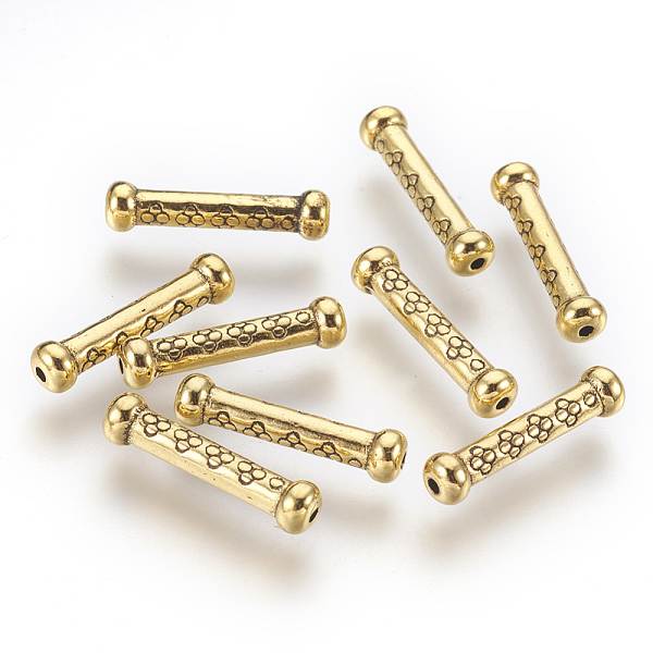 PandaHall Tibetan Style Alloy Beads, Tube, Antique Golden, Lead Free & Cadmium Free & Nickel Free, 22x5.5mm, Hole: 1.5mm Alloy Tube
PandaHall Tibetan Style Alloy Beads, Tube, Antique Golden, Lead Free & Cadmium Free & Nickel Free, 22x5.5mm, Hole: 1.5mm Alloy Tube