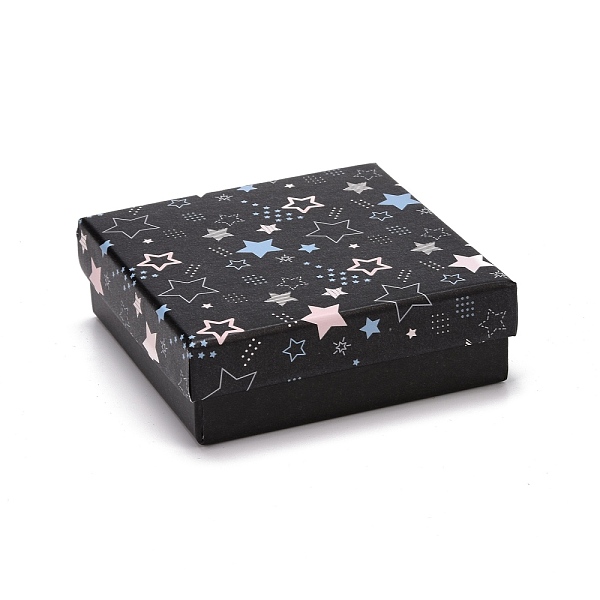 PandaHall Cardboard Jewelry Boxes, with Black Sponge Mat, for Jewelry Gift Packaging, Square with Star Pattern, Black, 9.3x9.3x3.15cm Paper...
PandaHall Cardboard Jewelry Boxes, with Black Sponge Mat, for Jewelry Gift Packaging, Square with Star Pattern, Black, 9.3x9.3x3.15cm Paper...