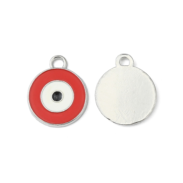 PandaHall Zinc Alloy Enamel Pendants, Lead Free and Cadmium Free, Flat Round with Evil Eye, Platinum Metal Color, Red, 21x16x2mm, Hole: 2mm...
PandaHall Zinc Alloy Enamel Pendants, Lead Free and Cadmium Free, Flat Round with Evil Eye, Platinum Metal Color, Red, 21x16x2mm, Hole: 2mm...