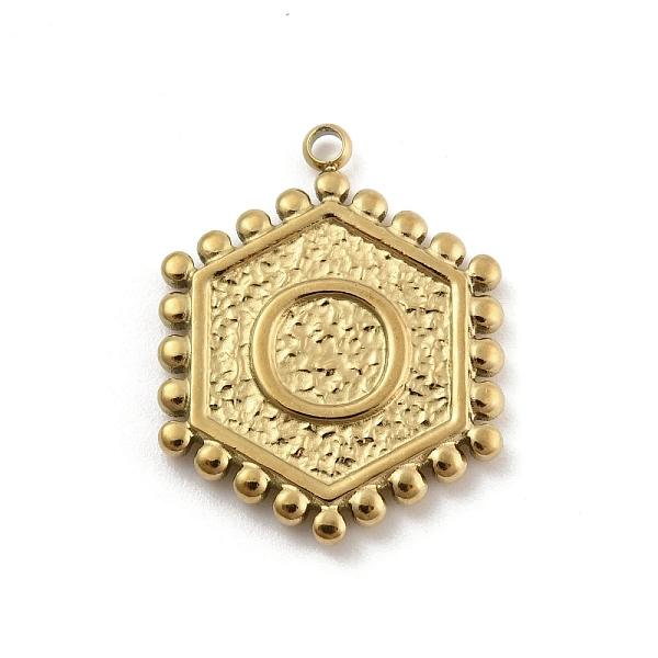 PandaHall 201 Stainless Steel Pendants, Golden, Hexagon with Letter Charm, Letter O, 21x16.5x2mm, Hole: 1.5mm 201 Stainless Steel Letter O
PandaHall 201 Stainless Steel Pendants, Golden, Hexagon with Letter Charm, Letter O, 21x16.5x2mm, Hole: 1.5mm 201 Stainless Steel Letter O