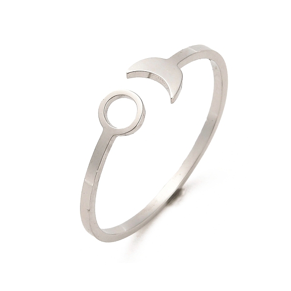 PandaHall 304 Stainless Steel Open Cuff Rings, Sun & Moon, Stainless Steel Color, US Size 8(18.3mm) 304 Stainless Steel Sun
PandaHall 304 Stainless Steel Open Cuff Rings, Sun & Moon, Stainless Steel Color, US Size 8(18.3mm) 304 Stainless Steel Sun