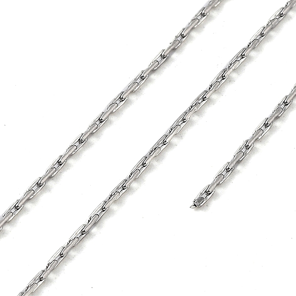 PandaHall 304 Stainless Steel Rectangle Link Chains, Welded, with Card Paper, Stainless Steel Color, 1.2x0.6x0.6mm, about 10m/card 304...
PandaHall 304 Stainless Steel Rectangle Link Chains, Welded, with Card Paper, Stainless Steel Color, 1.2x0.6x0.6mm, about 10m/card 304...