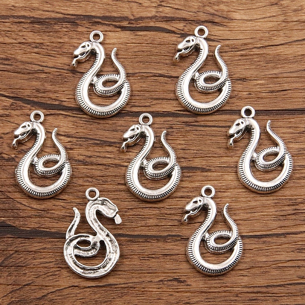 PandaHall Tibetan Style Alloy Pendants, Antique Silver, Snake, 27x17mm Alloy Snake
PandaHall Tibetan Style Alloy Pendants, Antique Silver, Snake, 27x17mm Alloy Snake
