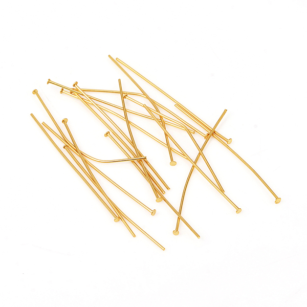 PandaHall 304 Stainless Steel Flat Head Pins, Golden, 35x0.6mm, Head: 1.4mm 304 Stainless Steel
PandaHall 304 Stainless Steel Flat Head Pins, Golden, 35x0.6mm, Head: 1.4mm 304 Stainless Steel