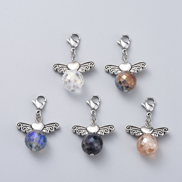 PandaHall Alloy Pendants, with Faceted Glass Beads and 304 Stainless Steel Lobster Claw Clasps, Wing, Mixed Color, 35mm Alloy+Glass Wing..., Multicolor
PandaHall Alloy Pendants, with Faceted Glass Beads and 304 Stainless Steel Lobster Claw Clasps, Wing, Mixed Color, 35mm Alloy+Glass Wing..., Multicolor