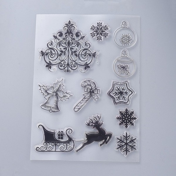 PandaHall Silicone Stamps, for DIY Scrapbooking, Photo Album Decorative, Cards Making, Stamp Sheets, Christmas Themed Pattern, 160x110x3mm..., Clear
PandaHall Silicone Stamps, for DIY Scrapbooking, Photo Album Decorative, Cards Making, Stamp Sheets, Christmas Themed Pattern, 160x110x3mm..., Clear