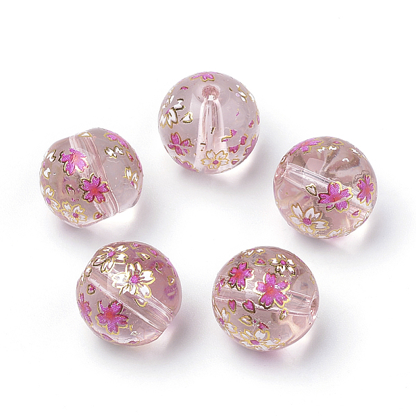 PandaHall Printed Glass Beads, Round with Flower Pattern, Pink, 11~12x11mm, Hole: 1.5mm Glass Flower Pink
PandaHall Printed Glass Beads, Round with Flower Pattern, Pink, 11~12x11mm, Hole: 1.5mm Glass Flower Pink
