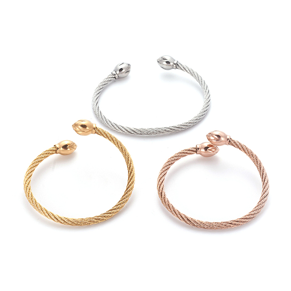 PandaHall 304 Stainless Steel Cuff Bangle Sets, Torque Bangle, Mixed Color, 2-1/8 inch(5.4cm), 3pcs/set 304 Stainless Steel Multicolor
PandaHall 304 Stainless Steel Cuff Bangle Sets, Torque Bangle, Mixed Color, 2-1/8 inch(5.4cm), 3pcs/set 304 Stainless Steel Multicolor