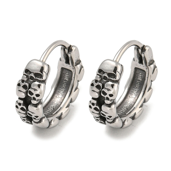 PandaHall 316 Surgical Stainless Steel Hoop Earrings, Skull, Antique Silver, 14x2.5mm 316 Surgical Stainless Steel Skull
PandaHall 316 Surgical Stainless Steel Hoop Earrings, Skull, Antique Silver, 14x2.5mm 316 Surgical Stainless Steel Skull