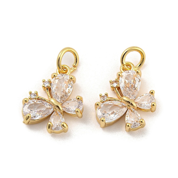 PandaHall Brass Micro Pave Clear Cubic Zirconia Pendants, Butterfly, Real 18K Gold Plated, 10x13.5x3mm, , 3mm inner diameter Brass+Cubic...
PandaHall Brass Micro Pave Clear Cubic Zirconia Pendants, Butterfly, Real 18K Gold Plated, 10x13.5x3mm, , 3mm inner diameter Brass+Cubic...