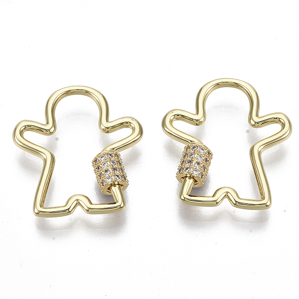 PandaHall Brass Micro Pave Clear Cubic Zirconia Screw Carabiner Lock Charms, for Necklaces Making, Boy, Nickel Free, Real 18K Gold Plated...
PandaHall Brass Micro Pave Clear Cubic Zirconia Screw Carabiner Lock Charms, for Necklaces Making, Boy, Nickel Free, Real 18K Gold Plated...