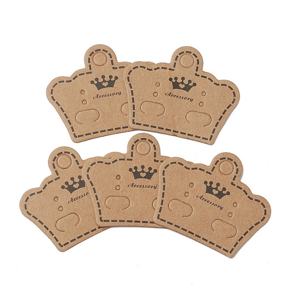 PandaHall Kraft Paper Earring Display Cards, Crown, Tan, 4x5x0.05cm Paper Crown Orange
PandaHall Kraft Paper Earring Display Cards, Crown, Tan, 4x5x0.05cm Paper Crown Orange