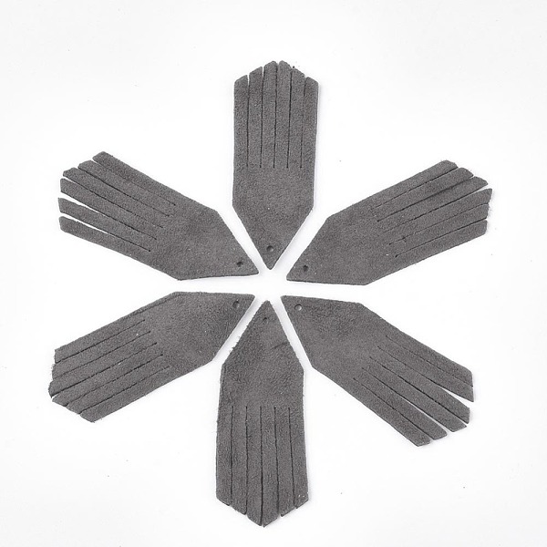 PandaHall Eco-Friendly Sheepskin Leather Tassel Pendants, Slate Gray, 49x18x1mm, Hole: 1.4mm Leather Gray
PandaHall Eco-Friendly Sheepskin Leather Tassel Pendants, Slate Gray, 49x18x1mm, Hole: 1.4mm Leather Gray