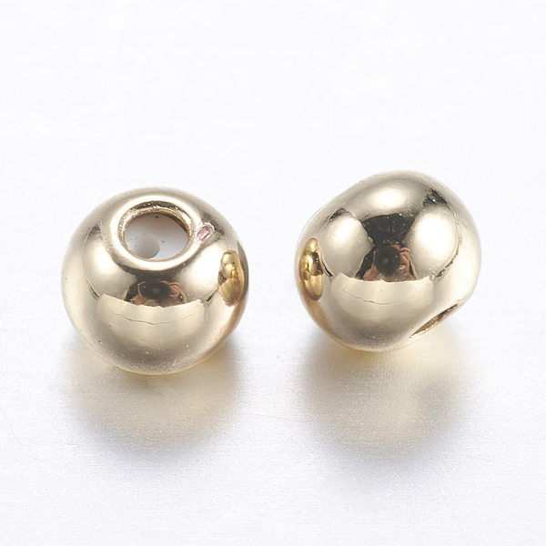 PandaHall Brass Beads, with Rubber Inside, Slider Beads, Stopper Beads, Round, Golden, 4x3mm, Rubber Hole: 0.9mm Brass Round
PandaHall Brass Beads, with Rubber Inside, Slider Beads, Stopper Beads, Round, Golden, 4x3mm, Rubber Hole: 0.9mm Brass Round