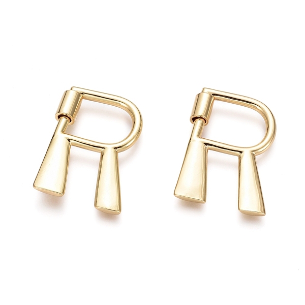 PandaHall Brass Screw Carabiner Lock Charms, for Necklaces Making, Real 18K Gold Plated, Polishing, Letter, Letter.R, 33x23x2.5mm, Screw...
PandaHall Brass Screw Carabiner Lock Charms, for Necklaces Making, Real 18K Gold Plated, Polishing, Letter, Letter.R, 33x23x2.5mm, Screw...