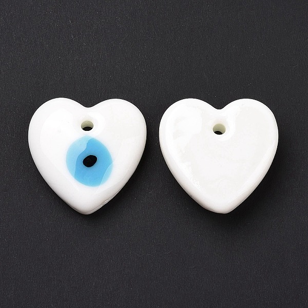 PandaHall Handmade Evil Eye Lampwork Pendants, Heart, White, 25x25x7.5mm, Hole: 2.8mm Lampwork Heart White
PandaHall Handmade Evil Eye Lampwork Pendants, Heart, White, 25x25x7.5mm, Hole: 2.8mm Lampwork Heart White