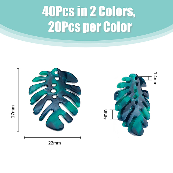 PandaHall DICOSMETIC 40Pcs 2 Colors Monstera Leaf Charms Tropical Leaf Charms Acrylic Tree Leaves Pendants Summer Theme Resin Pendants..., Multicolor
PandaHall DICOSMETIC 40Pcs 2 Colors Monstera Leaf Charms Tropical Leaf Charms Acrylic Tree Leaves Pendants Summer Theme Resin Pendants..., Multicolor