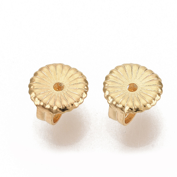 PandaHall Brass Ear Nuts, Butterfly Earring Backs for Post Earrings, Nickel Free, Flat Round/Flower, Real 18K Gold Plated, 6.5x6x3.5mm, Hole...
PandaHall Brass Ear Nuts, Butterfly Earring Backs for Post Earrings, Nickel Free, Flat Round/Flower, Real 18K Gold Plated, 6.5x6x3.5mm, Hole...