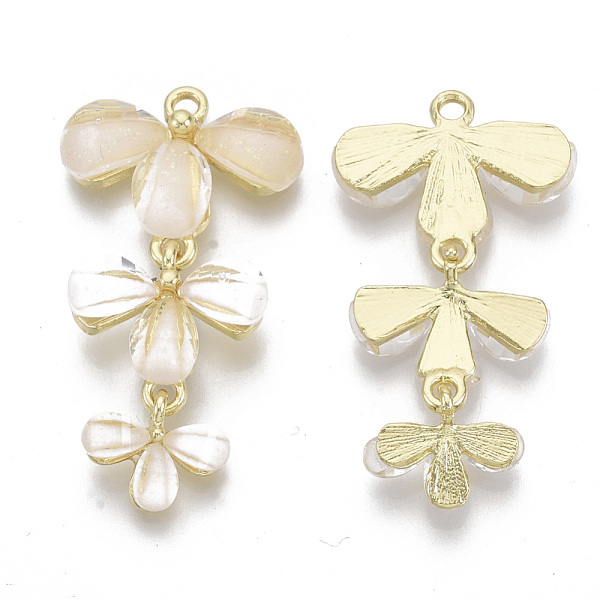 PandaHall Acrylic Pendants, with Light Gold Plated Alloy Findings, Flower, PapayaWhip, 40x22x4mm, Hole: 2mm Alloy+Acrylic Flower Orange
PandaHall Acrylic Pendants, with Light Gold Plated Alloy Findings, Flower, PapayaWhip, 40x22x4mm, Hole: 2mm Alloy+Acrylic Flower Orange