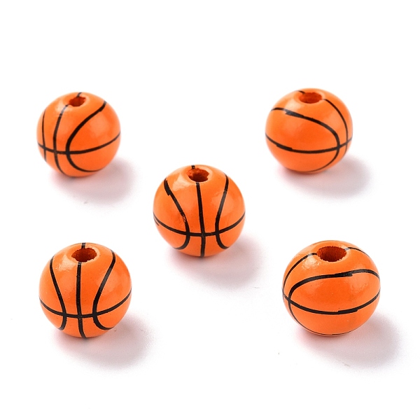 PandaHall Natural Wood Beads, Dyed, Round, Basketball Pattern, 15.5x14.5mm, Hole: 3.2mm Wood Basketball
PandaHall Natural Wood Beads, Dyed, Round, Basketball Pattern, 15.5x14.5mm, Hole: 3.2mm Wood Basketball