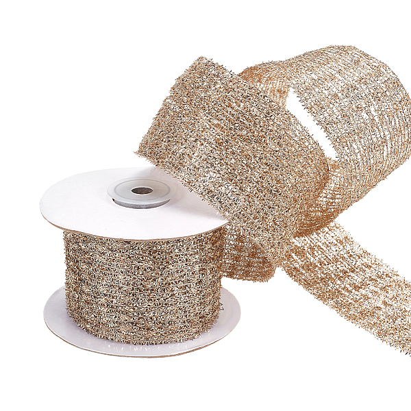 PandaHall 5 Yards Flat Christmas Glitter Metallic Wired Ribbon, Polyester Decorative Ribbon for Gift Wrapping, Tree Decor, Christmas Party..., Gold
PandaHall 5 Yards Flat Christmas Glitter Metallic Wired Ribbon, Polyester Decorative Ribbon for Gift Wrapping, Tree Decor, Christmas Party..., Gold