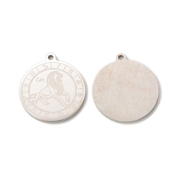 PandaHall 304 Stainless Steel Pendants, Flat Round with Constellations Charm, Stainless Steel Color, Leo, 28x25x1.5mm, Hole: 2mm 304...
PandaHall 304 Stainless Steel Pendants, Flat Round with Constellations Charm, Stainless Steel Color, Leo, 28x25x1.5mm, Hole: 2mm 304...