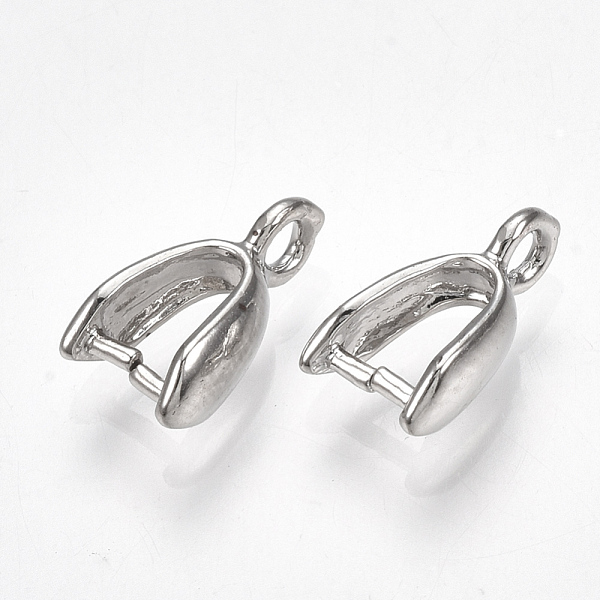 PandaHall Brass Ice Pick Pinch Bails, Real Platinum Plated, 11.5x6.5x3.5mm, Hole: 1.8mm, Pin: 1mm Brass
PandaHall Brass Ice Pick Pinch Bails, Real Platinum Plated, 11.5x6.5x3.5mm, Hole: 1.8mm, Pin: 1mm Brass